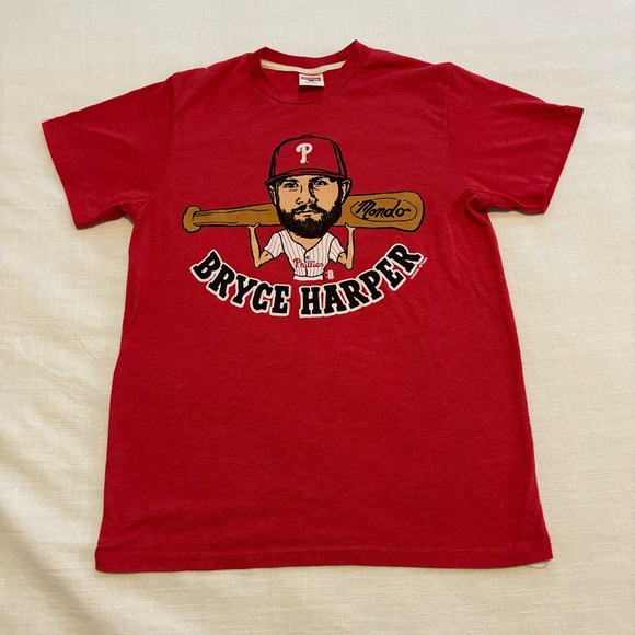 Men’s Philadelphia Phillies Bryce Harper Mondo Tee - Picture 2 of 8